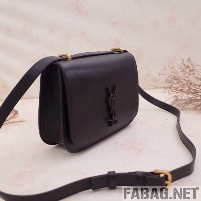 Saint Laurent Spontini Small Satchel in Smooth Leather Black 2018 (2A043-8101130 )