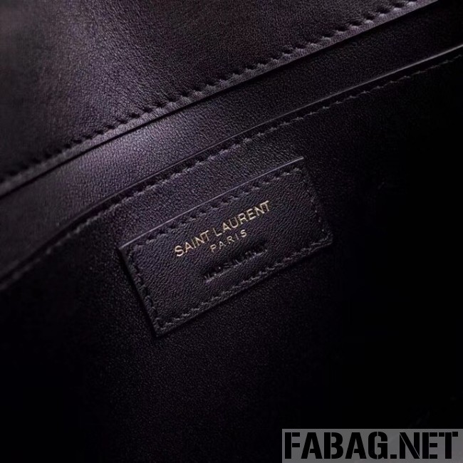 Saint Laurent Spontini Small Satchel in Smooth Leather Black 2018 (2A043-8101130 )