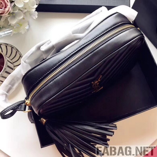Saint Laurent Lou Camera Bag in Matelasse Leather Black 2018 (YSL3-8101132 )