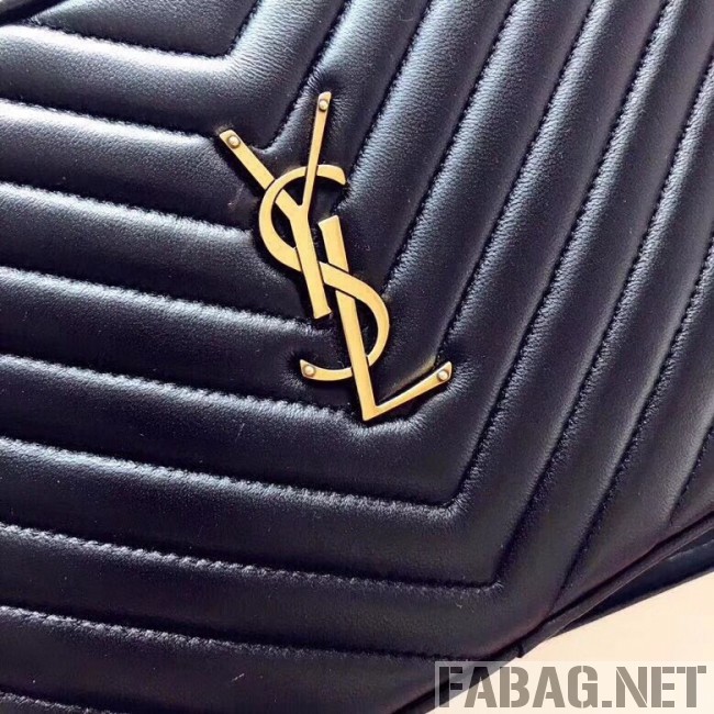 Saint Laurent Lou Camera Bag in Matelasse Leather Black 2018 (YSL3-8101132 )