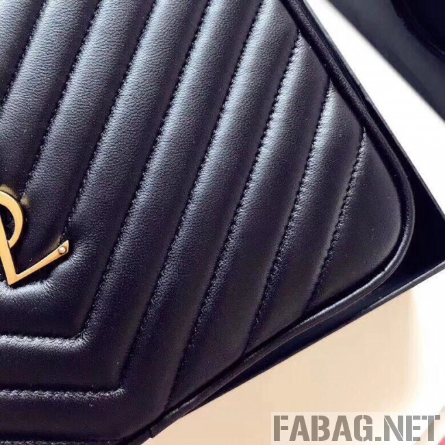 Saint Laurent Lou Camera Bag in Matelasse Leather Black 2018 (YSL3-8101132 )