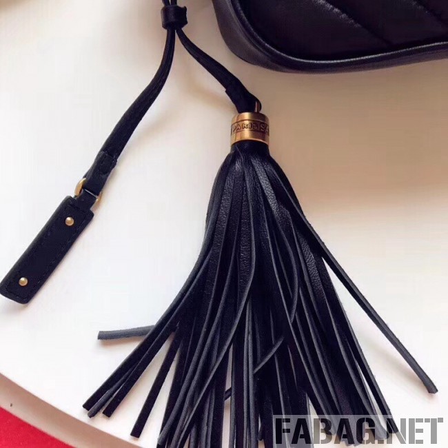 Saint Laurent Lou Camera Bag in Matelasse Leather Black 2018 (YSL3-8101132 )