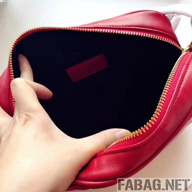 Saint Laurent Lou Camera Bag in Matelasse Leather Red 2018 (YSL3-8101133 )