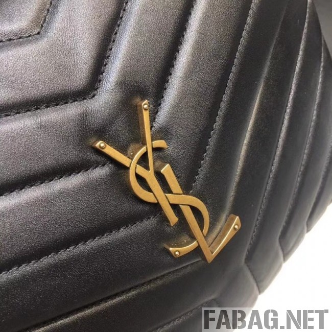 Saint Laurent 459749 LouLou Chain bag in Black "Y" Matelassé Leather(Gold-tone Metal) (A69-8113001 )