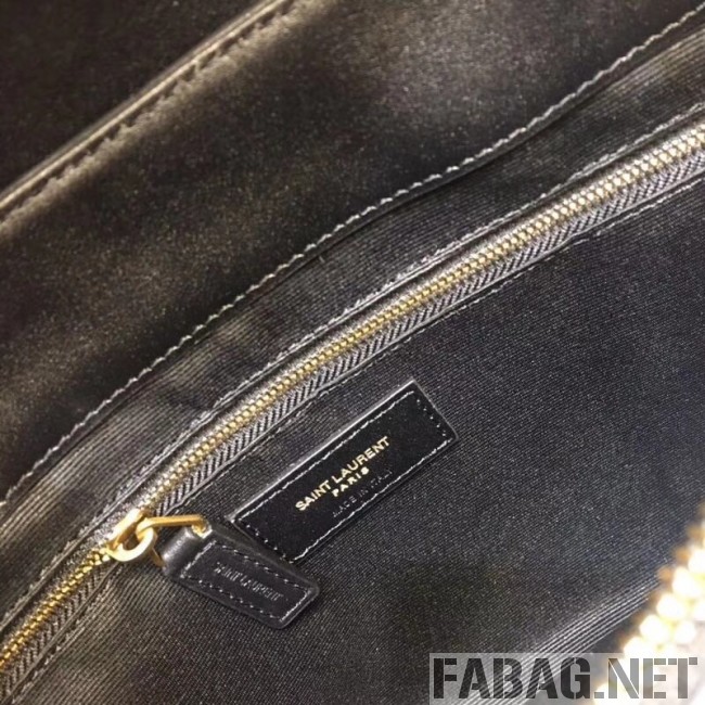 Saint Laurent 459749 LouLou Chain bag in Black "Y" Matelassé Leather(Gold-tone Metal) (A69-8113001 )