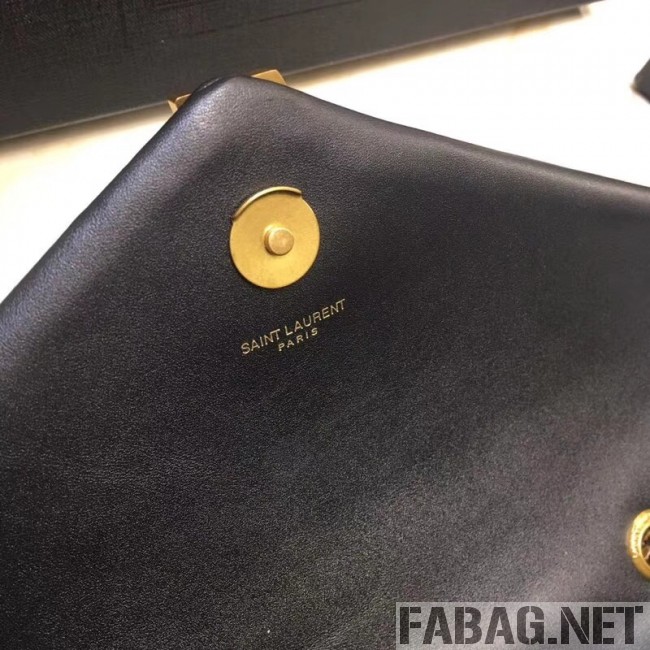 Saint Laurent 459749 LouLou Chain bag in Black "Y" Matelassé Leather(Gold-tone Metal) (A69-8113001 )