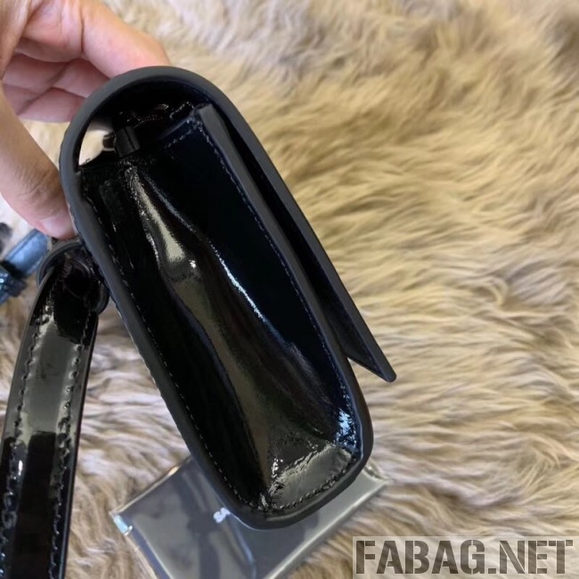 Saint Laurent Kate Belt Bag in Patent Leather 534395 Black 2018 (JUND-9022303 )