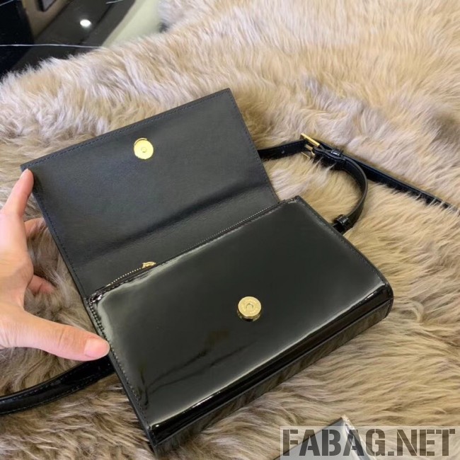 Saint Laurent Kate Belt Bag in Patent Leather 534395 Black 2018 (JUND-9022303 )