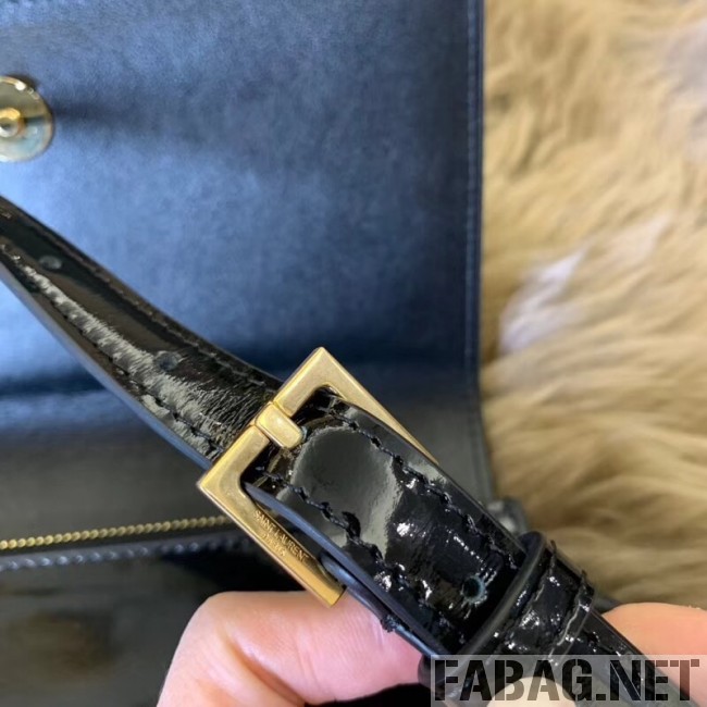 Saint Laurent Kate Belt Bag in Patent Leather 534395 Black 2018 (JUND-9022303 )