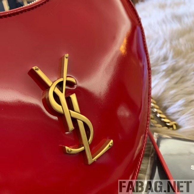 Saint Laurent Monogram Heart Cross Body Bag in Smooth Leather 540694 Red 2018 (JUND-9022307 )