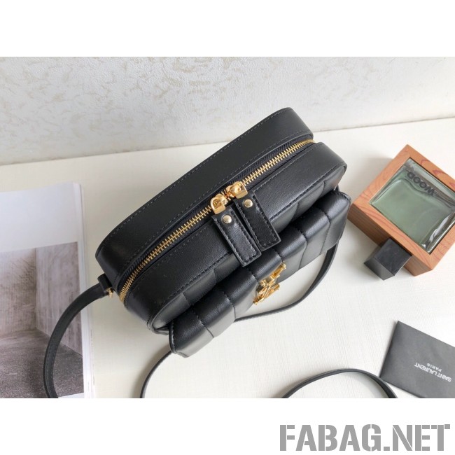 Saint Laurent Vicky Camera Bag in Matelasse Lambskin 555052 Black 2018 (KTS-9022310 )