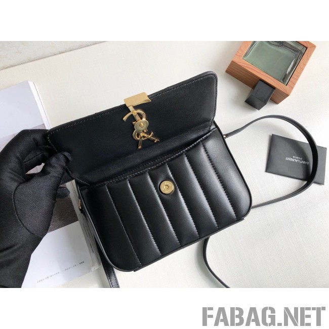Saint Laurent Vicky Camera Bag in Matelasse Lambskin 555052 Black 2018 (KTS-9022310 )