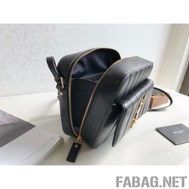 Saint Laurent Vicky Camera Bag in Matelasse Lambskin 555052 Black 2018 (KTS-9022310 )