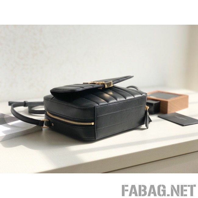 Saint Laurent Vicky Camera Bag in Matelasse Lambskin 555052 Black 2018 (KTS-9022310 )