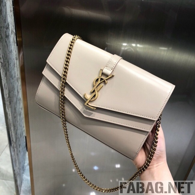 Saint Laurent Sulpice Chain Wallet in Smooth Leather 554763 Light Pink 2019 (YDP-9022831 )