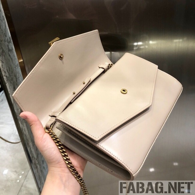 Saint Laurent Sulpice Chain Wallet in Smooth Leather 554763 Light Pink 2019 (YDP-9022831 )
