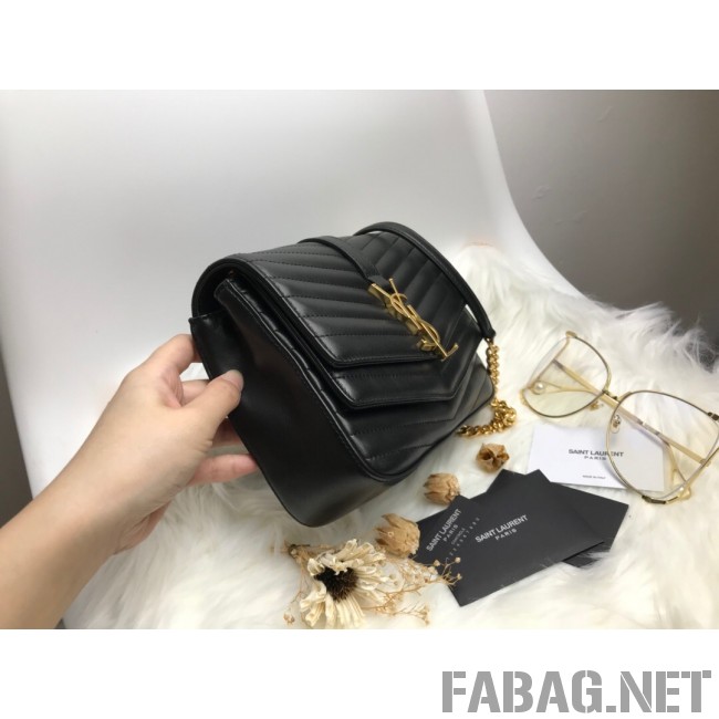 Saint Laurent Sulpice Small in Matelasse Lambskin 532662 Black 2019 (KTS-9030714 )