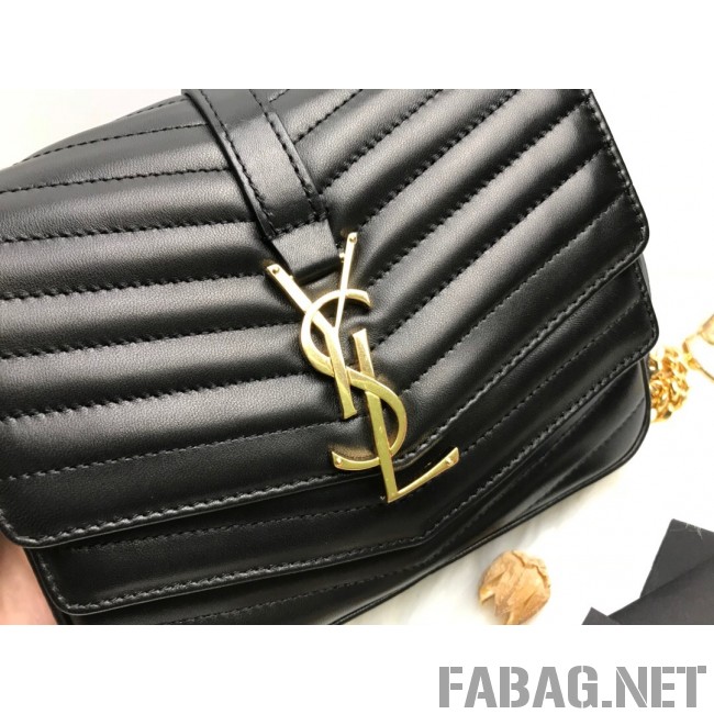 Saint Laurent Sulpice Small in Matelasse Lambskin 532662 Black 2019 (KTS-9030714 )
