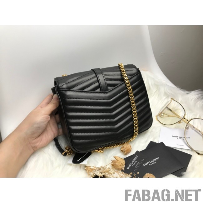 Saint Laurent Sulpice Small in Matelasse Lambskin 532662 Black 2019 (KTS-9030714 )
