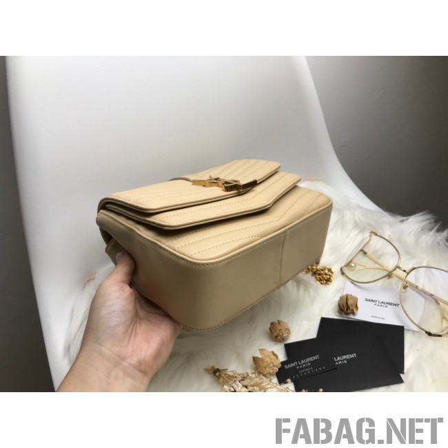Saint Laurent Sulpice Small in Matelasse Lambskin 532662 Beige 2019 (KTS-9030716 )