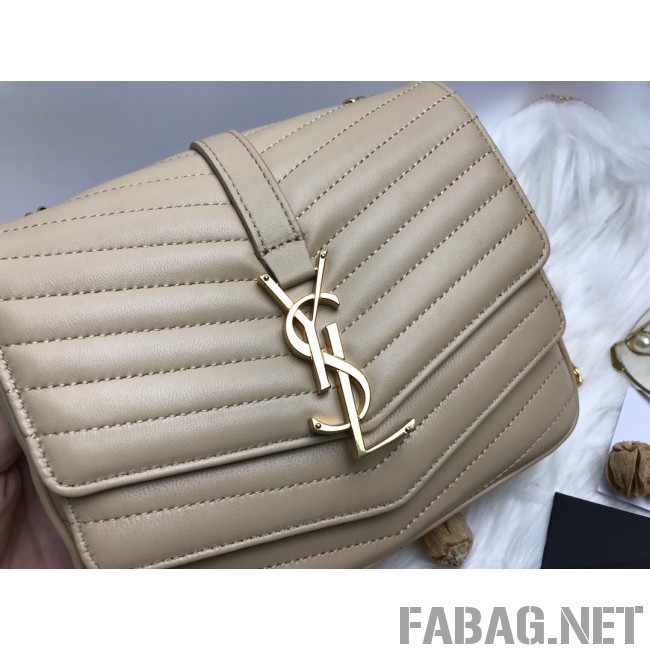 Saint Laurent Sulpice Small in Matelasse Lambskin 532662 Beige 2019 (KTS-9030716 )