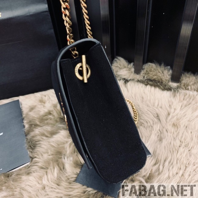 Saint Laurent Medium Reversible Kate in Suede and Smooth Leather 553804 Black 2019 (JUND-9031901 )