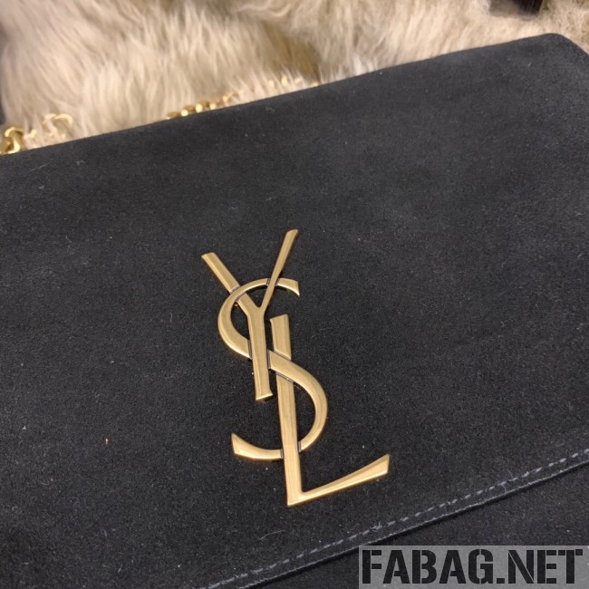 Saint Laurent Medium Reversible Kate in Suede and Smooth Leather 553804 Black 2019 (JUND-9031901 )
