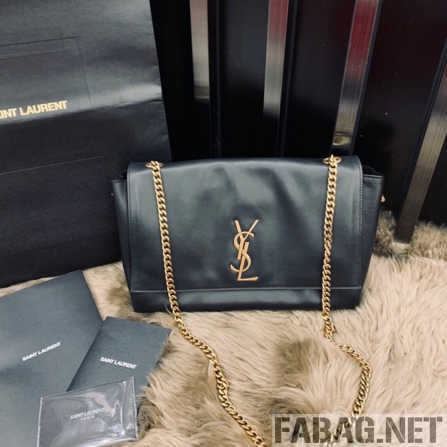 Saint Laurent Medium Reversible Kate in Suede and Smooth Leather 553804 Black 2019 (JUND-9031901 )