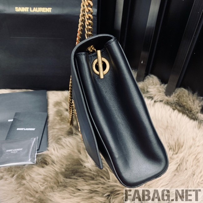 Saint Laurent Medium Reversible Kate in Suede and Smooth Leather 553804 Black 2019 (JUND-9031901 )