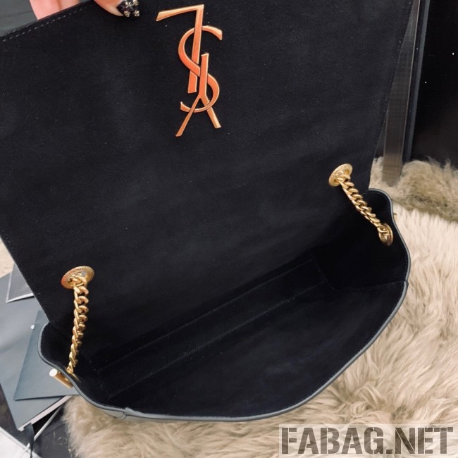 Saint Laurent Medium Reversible Kate in Suede and Smooth Leather 553804 Black 2019 (JUND-9031901 )