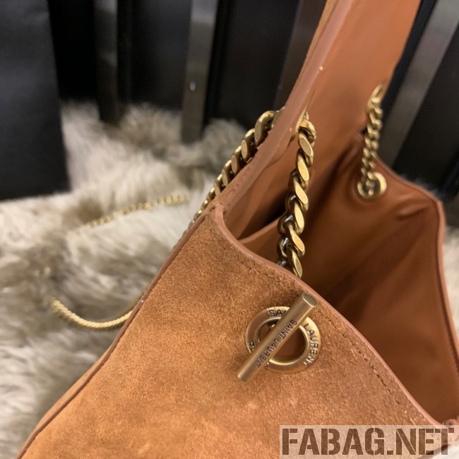 Saint Laurent Medium Reversible Kate in Suede and Smooth Leather 553804 Camel 2019 (JUND-9031902 )