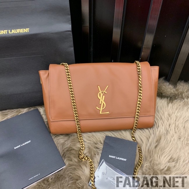 Saint Laurent Medium Reversible Kate in Suede and Smooth Leather 553804 Camel 2019 (JUND-9031902 )