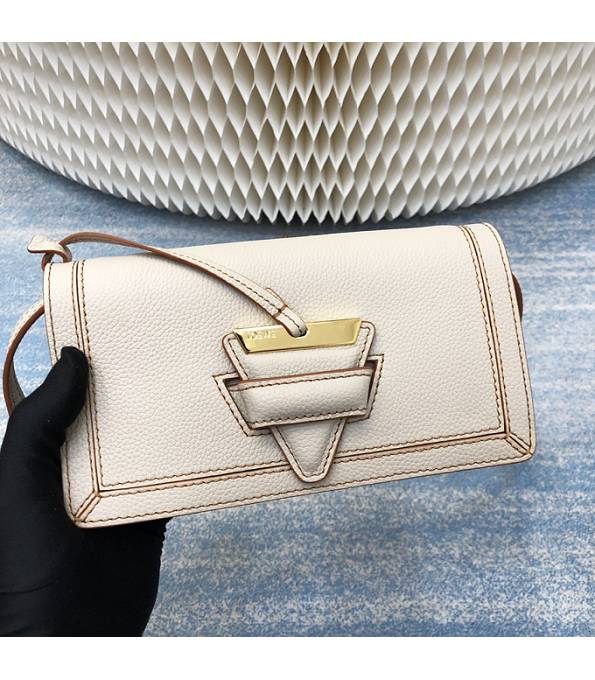 Loewe Offwhite Original Calfskin Leather Mini Barcelona Bag