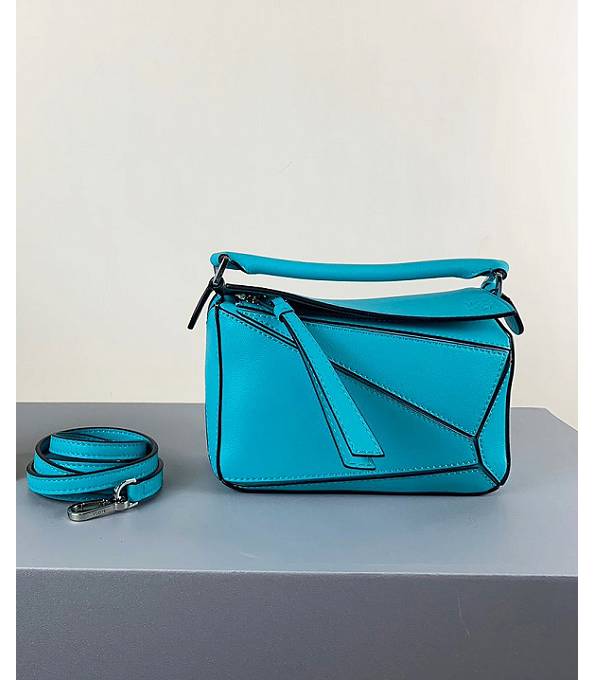 Loewe Sea Green Original Calfskin Leather Mini Puzzle Bag