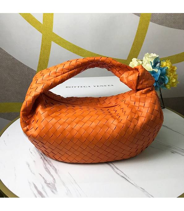 Bottega Veneta Jodie Orange Original Weave Leather Hobo Bag