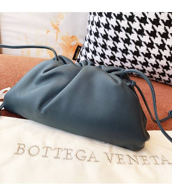 Bottega Veneta Cloud Dark Grey Original Lambskin Leather Mini Pouch