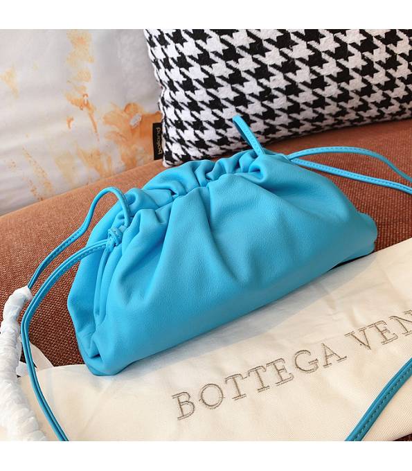 Bottega Veneta Cloud Sky Blue Original Lambskin Leather Mini Pouch