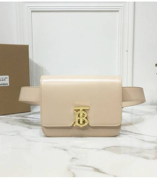 Burberry Cream Original Smooth Leather Belt Bag