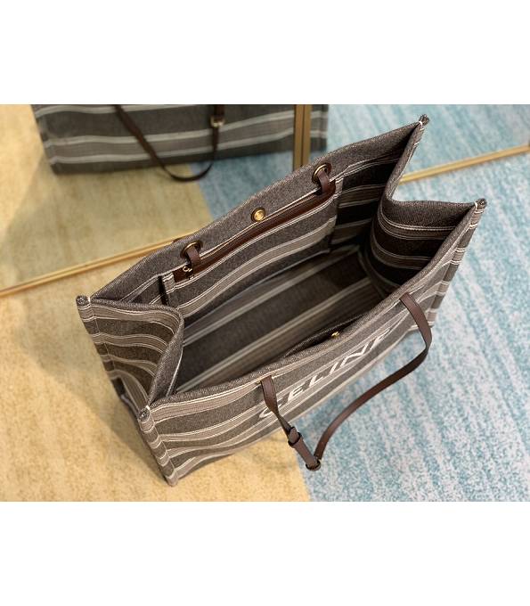 Celine Grey Original Canvas 43cm Shopping Bag