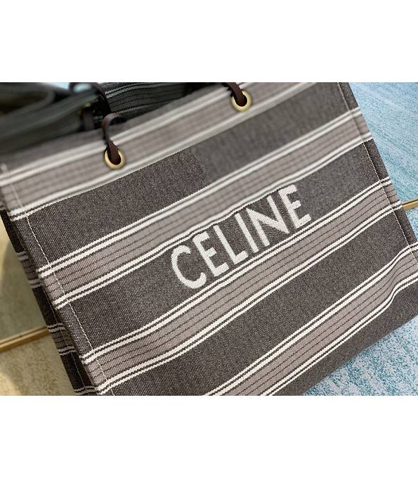 Celine Grey Original Canvas 43cm Shopping Bag