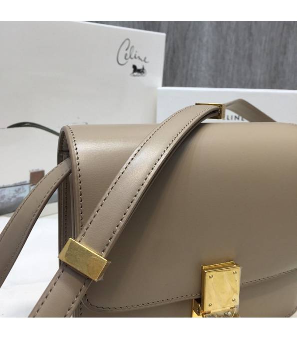 Celine Apricot Original Plain Veins Leather Small Classic Box Bag