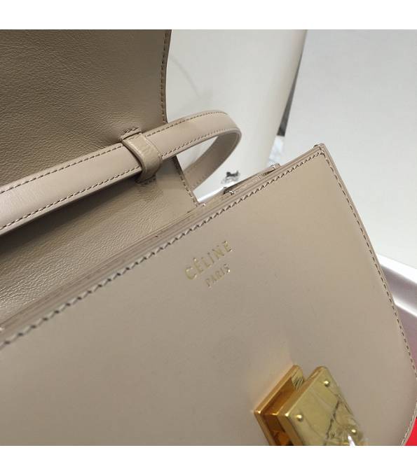 Celine Apricot Original Plain Veins Leather Small Classic Box Bag