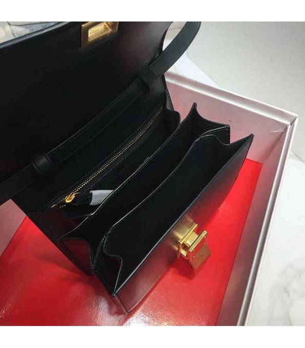 Celine Dark Green Original Plain Veins Leather Small Classic Box Bag