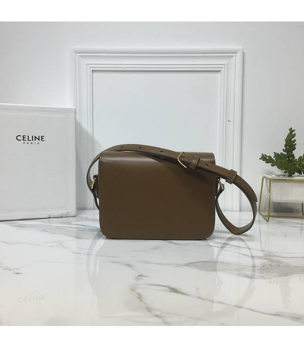 Celine Khaki Original Triomphe Box Leather 18cm Shoulder Bag