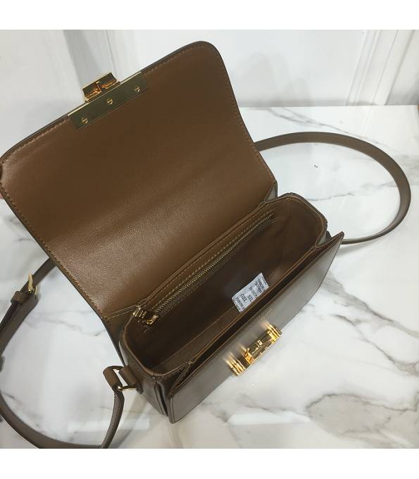 Celine Khaki Original Triomphe Box Leather 18cm Shoulder Bag