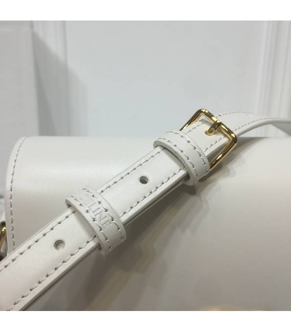 Celine White Original Triomphe Box Leather 18cm Shoulder Bag