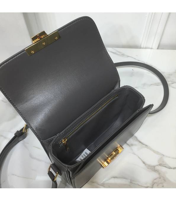 Celine Grey Original Triomphe Box Leather 18cm Shoulder Bag