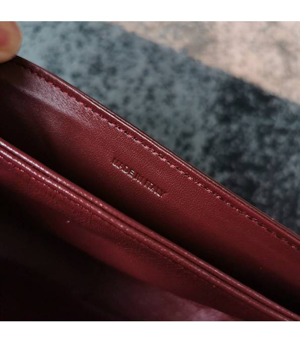 Celine Wine Red Original Triomphe Box Leather 18cm Shoulder Bag
