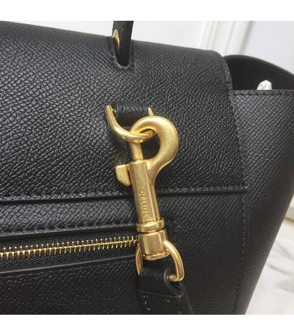 Celine Black Original Palm Veins Leather Mini Belt Bag