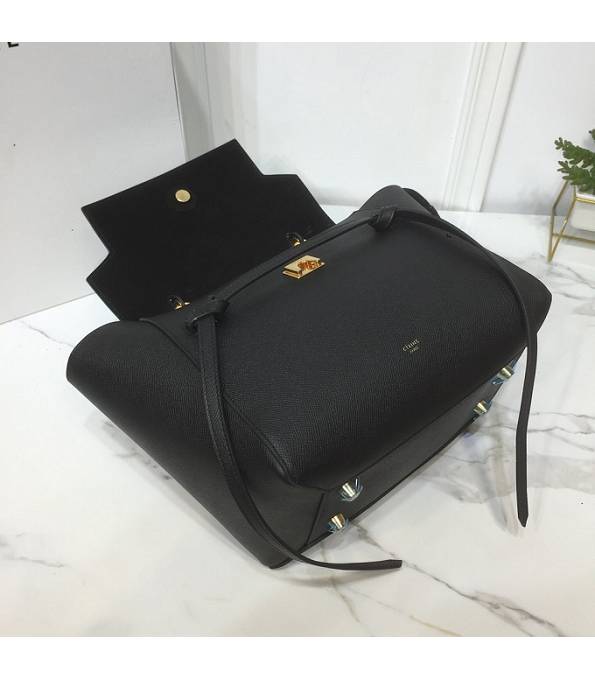 Celine Black Original Palm Veins Leather Mini Belt Bag